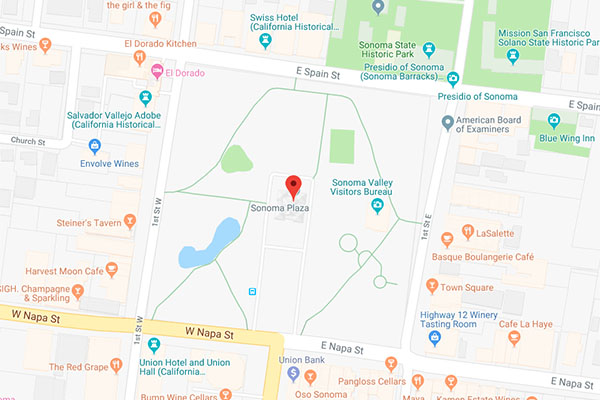 Google Road Map - Sonoma Plaza