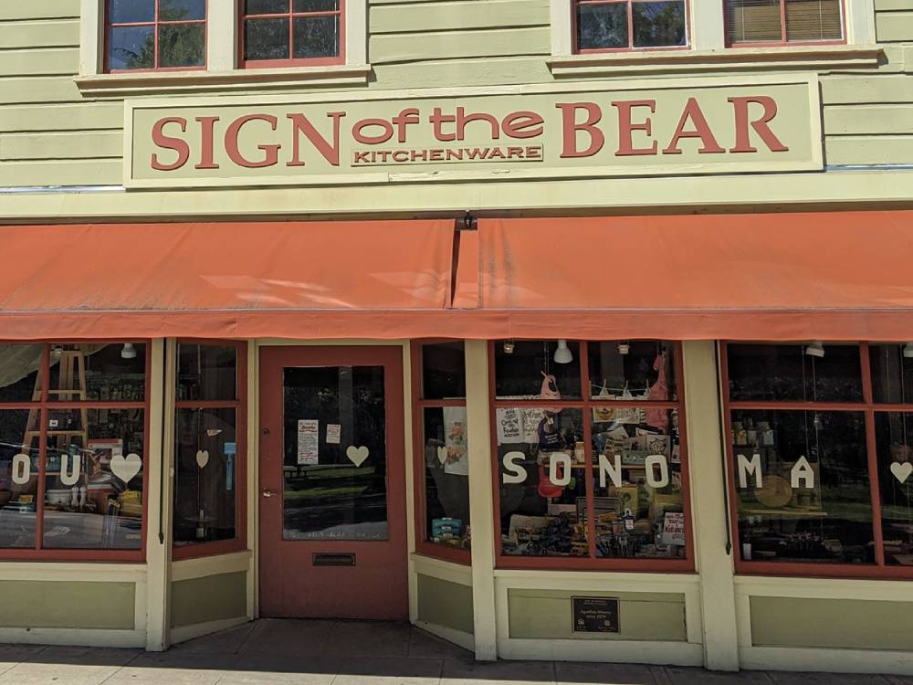 Sign of the Bear - Sonoma Plaza